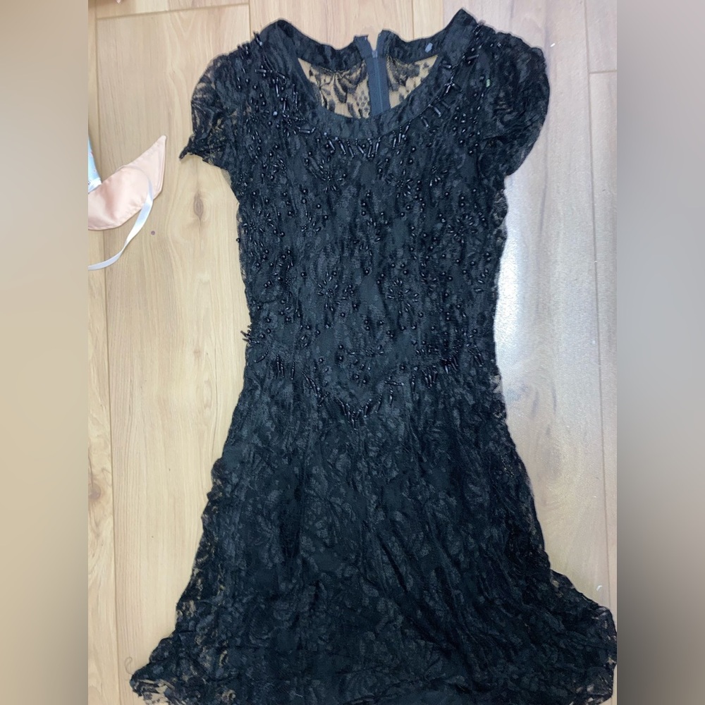 Vintage Beaded Lace Dress